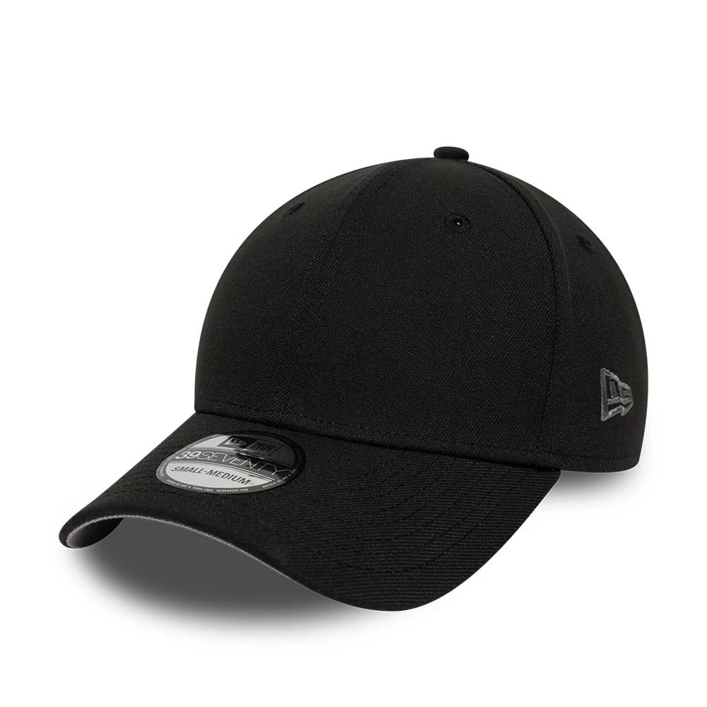 Pictured is this New Era Mono 39SEVENTY Stretch Fit cap in black. 1