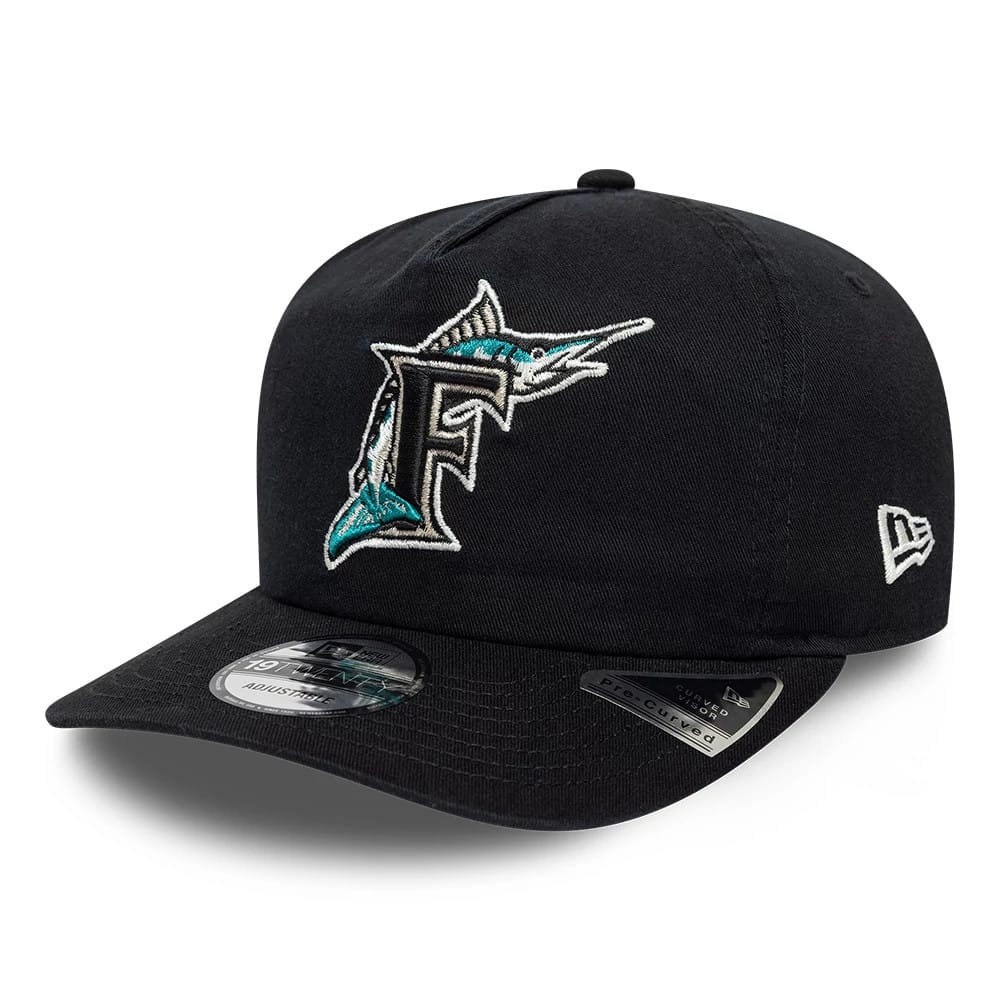 Pictured is this MLB Championship Miami Marlins 19TWENTY cap in black. 4