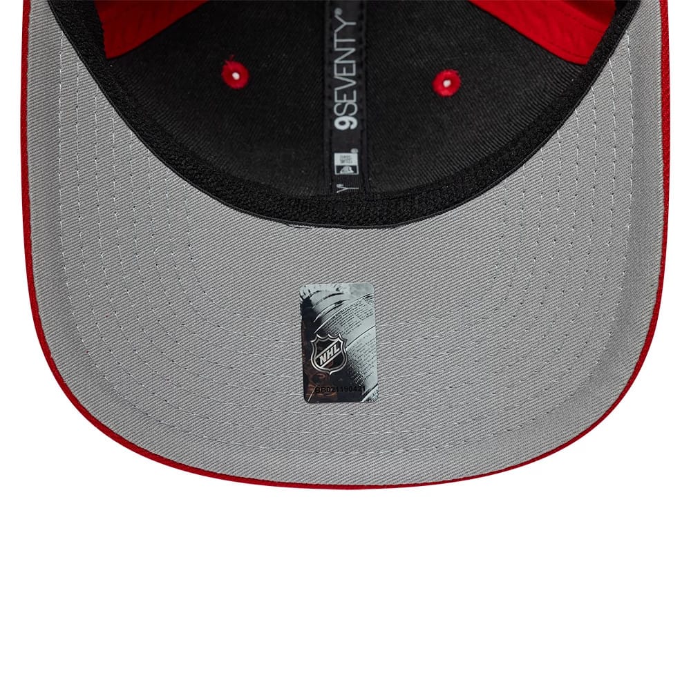 Pictured is this NHL Team Florida Panthers 9SEVENTY Stretch Snap cap in red. 2