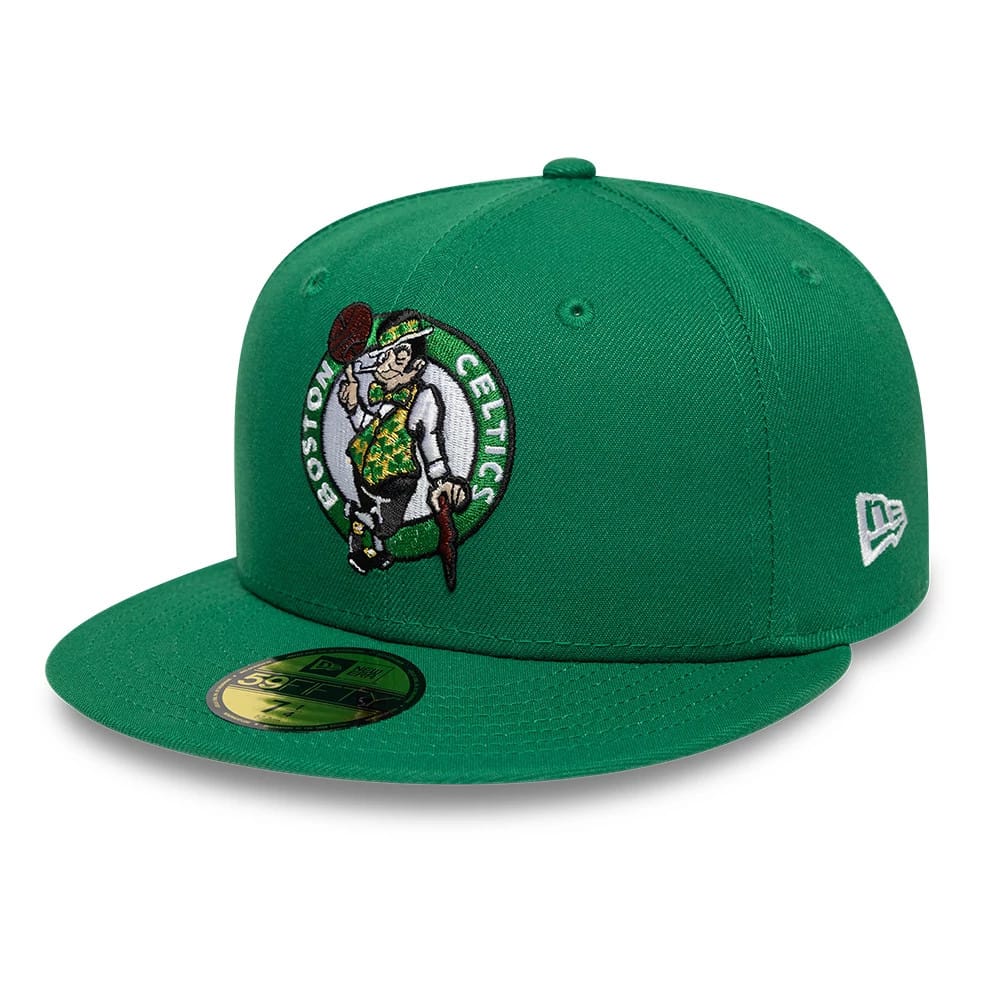Pictured is this NBA Basic Boston Celtics 59FIFTY Fitted cap in green. 1