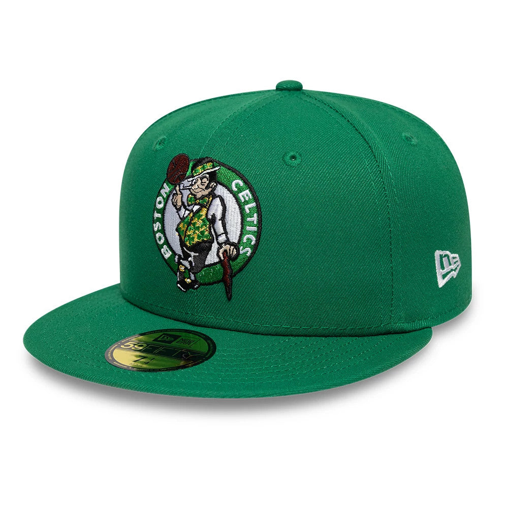 Pictured is this NBA Basic Boston Celtics 59FIFTY Fitted cap in green. 1