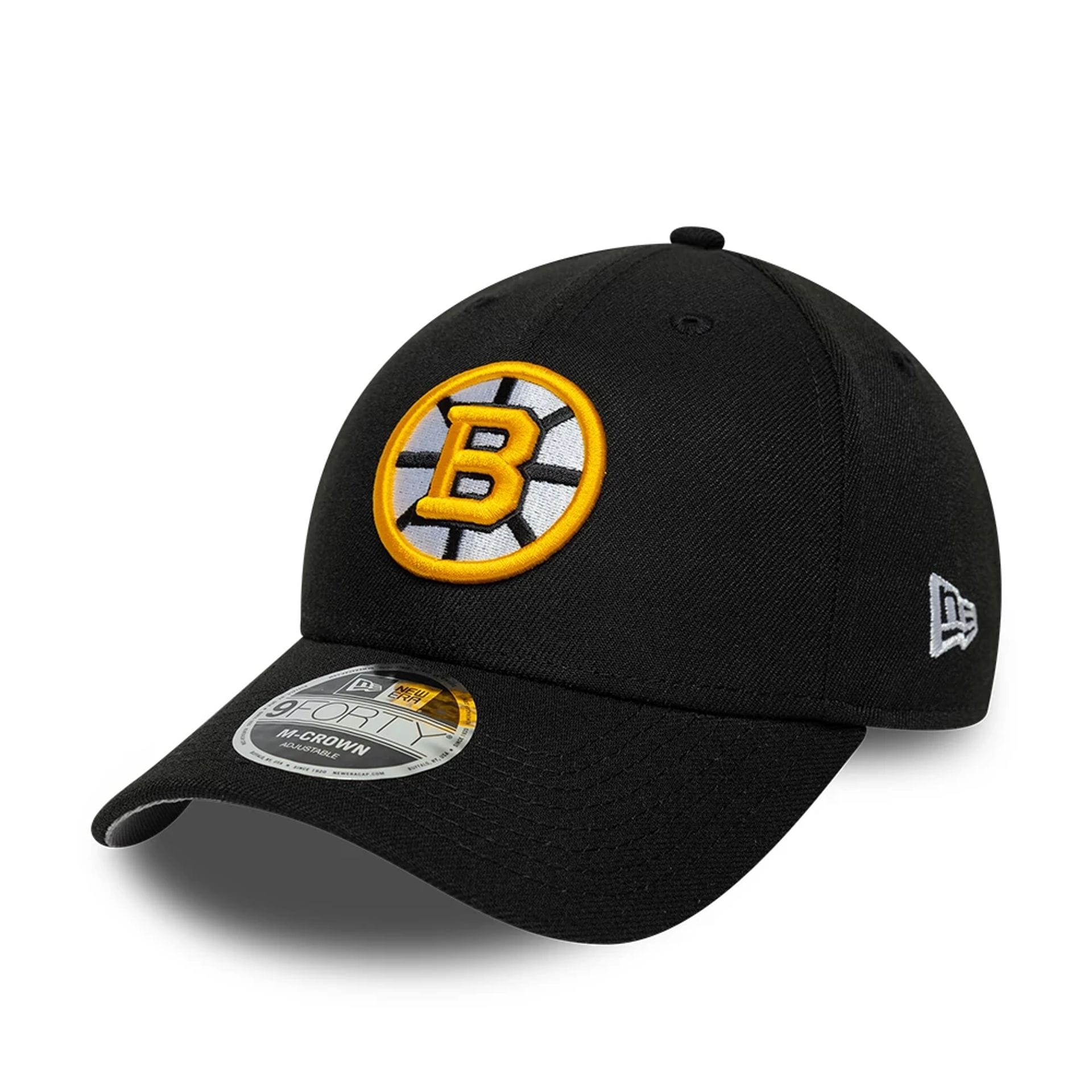 Pictured is this NHL Team Boston Bruins 9FORTY M-Crown cap in black. 1