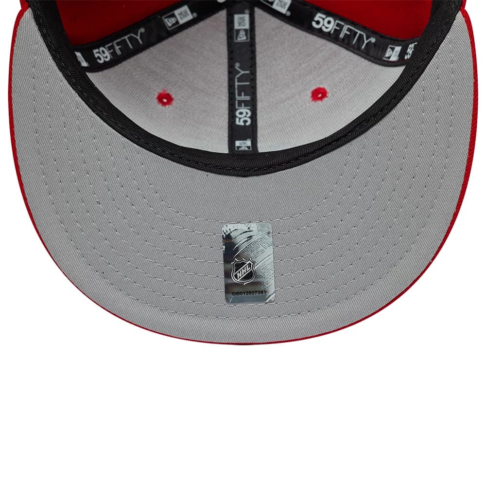 Pictured is this NHL Basic Chicago Blackhawks 59FIFTY Fitted cap in red. 2