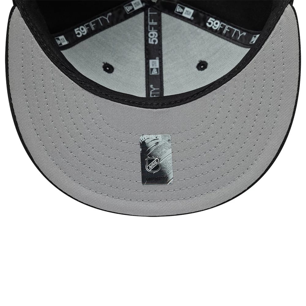 Pictured is this NHL Basic Pittsburgh Penguins 59FIFTY Fitted cap in black. 2