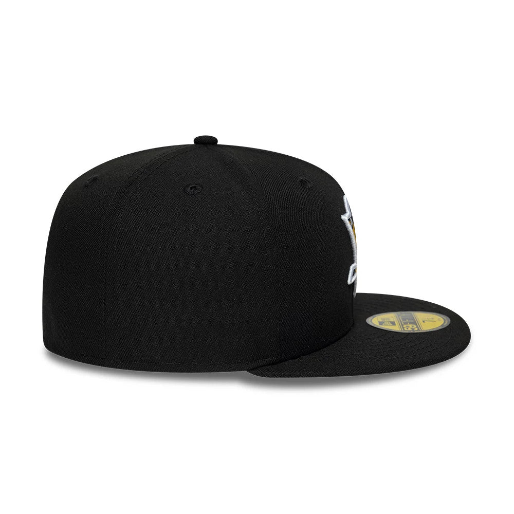 Pictured is this NHL Basic Pittsburgh Penguins 59FIFTY Fitted cap in black. 7