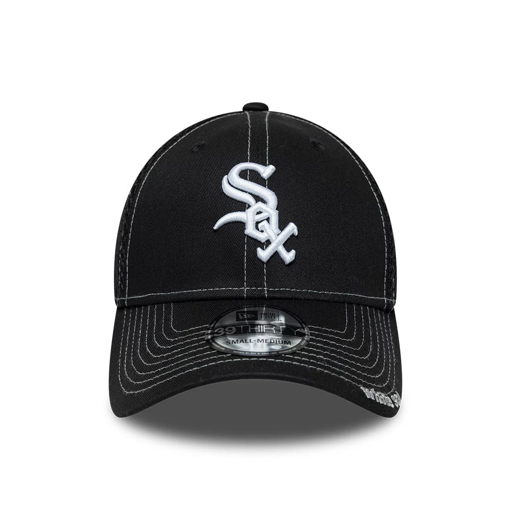 Pictured is this MLB Neo Chicago White Sox 39THIRTY Stretch Fit cap in black. 2
