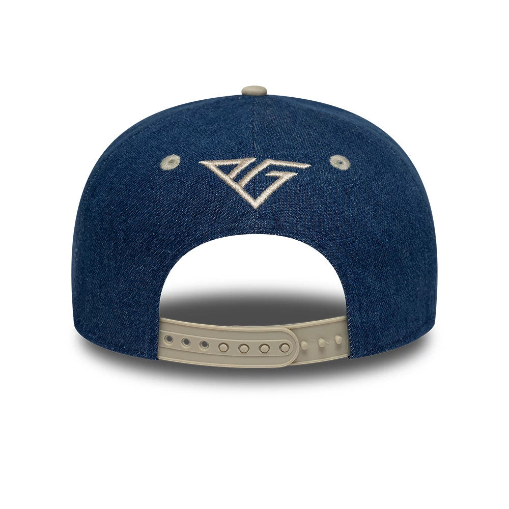 Pictured is this Austin Race Special Pierre Gasly Alpine Racing 9SEVENTY Stretch Snap cap in navy. 4