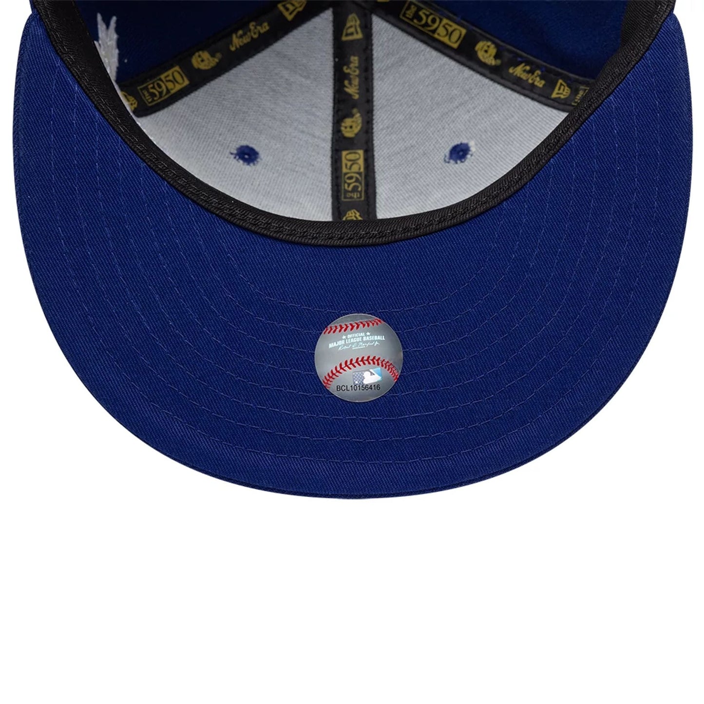 Pictured is this MLB Scribble LA Dodgers 59FIFTY Fitted cap in dark blue. 7