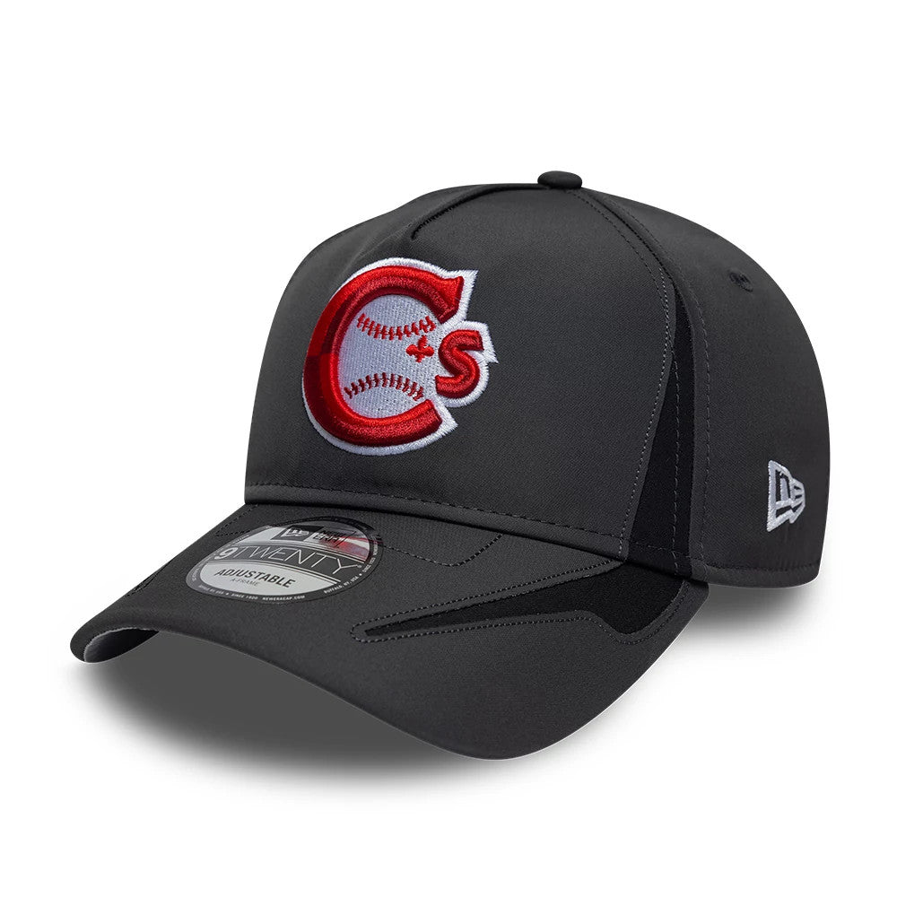 Pictured is this MiLB Panel Vancouver Canadians 9TWENTY A-Frame cap in charcoal. 1