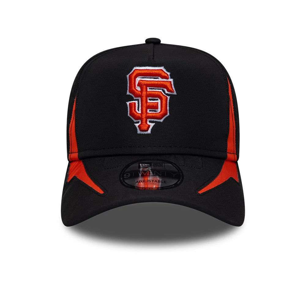 Pictured is this MLB Panel San Francisco Giants 9TWENTY A-Frame cap in black. 3
