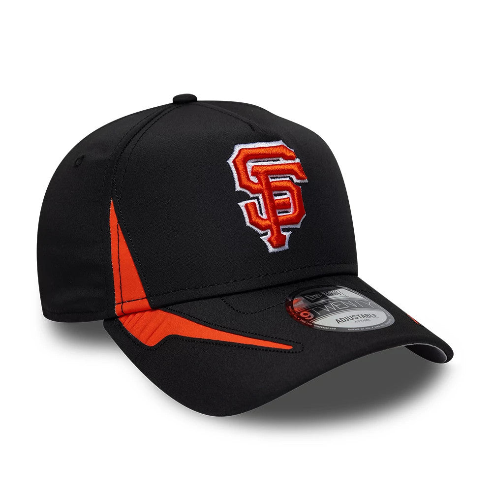 Pictured is this MLB Panel San Francisco Giants 9TWENTY A-Frame cap in black. 4