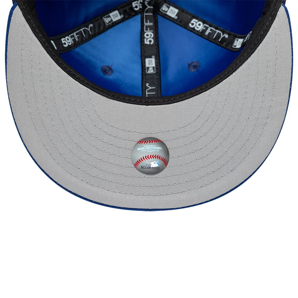 Pictured is this MLB Multi Logo Toronto Blue Jays 59FIFTY Fitted cap in navy. 8