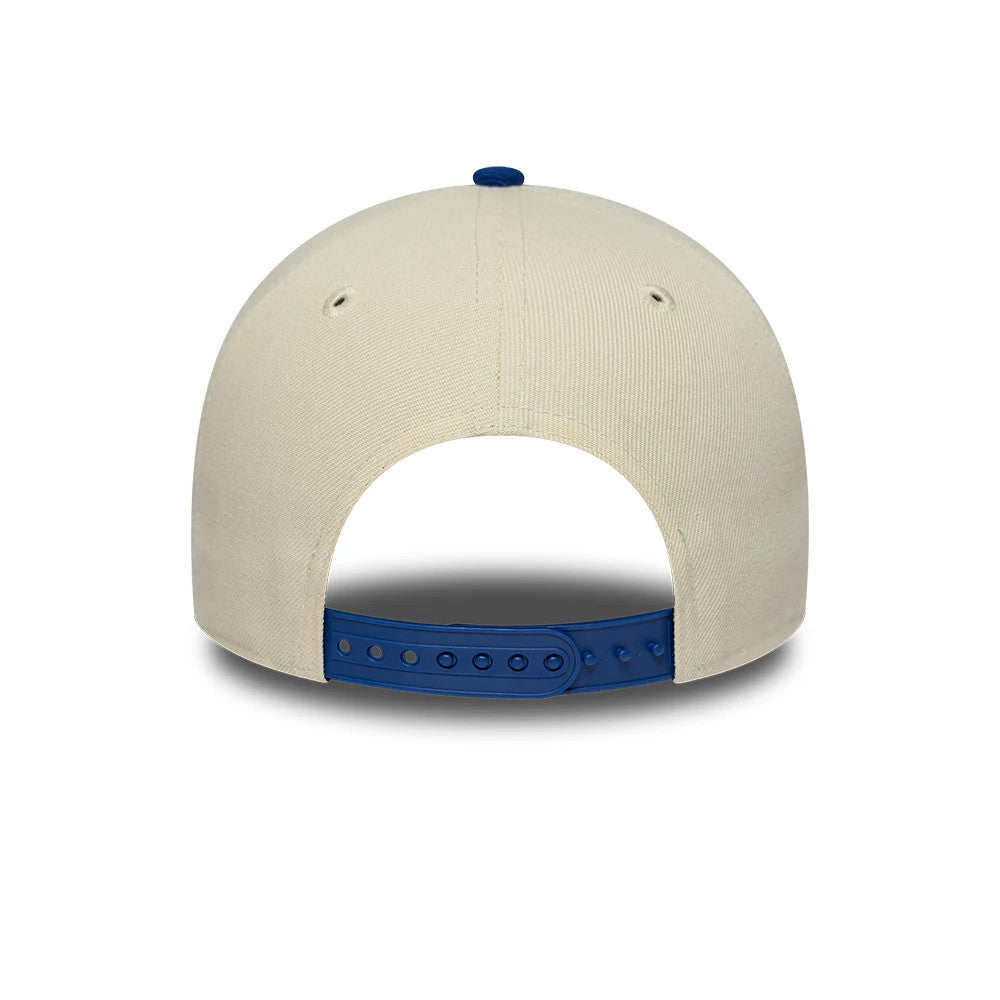 Pictured is this MLB Side Hit LA Dodgers 9FORTY E-Frame cap in Cream. 7