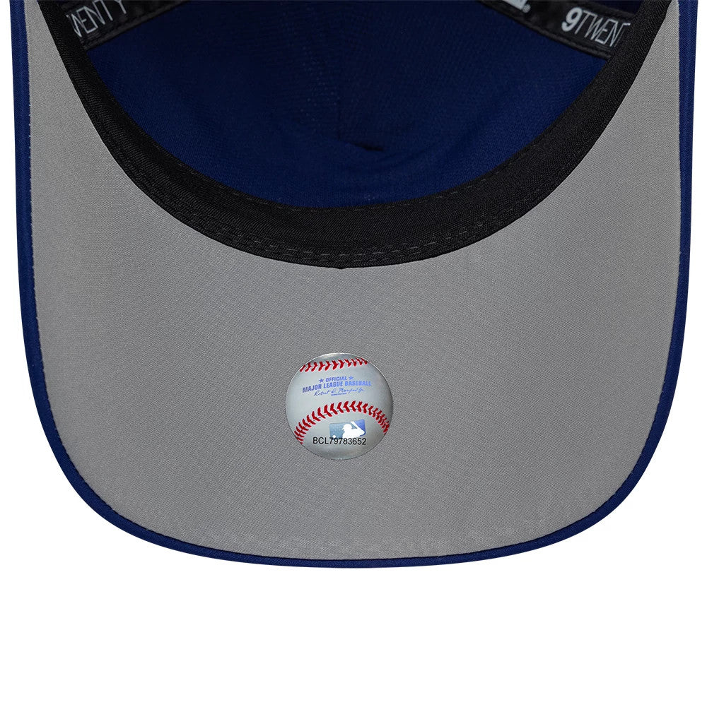 Pictured is this MLB Panel Texas Rangers 9TWENTY A-Frame cap in dark blue. 2