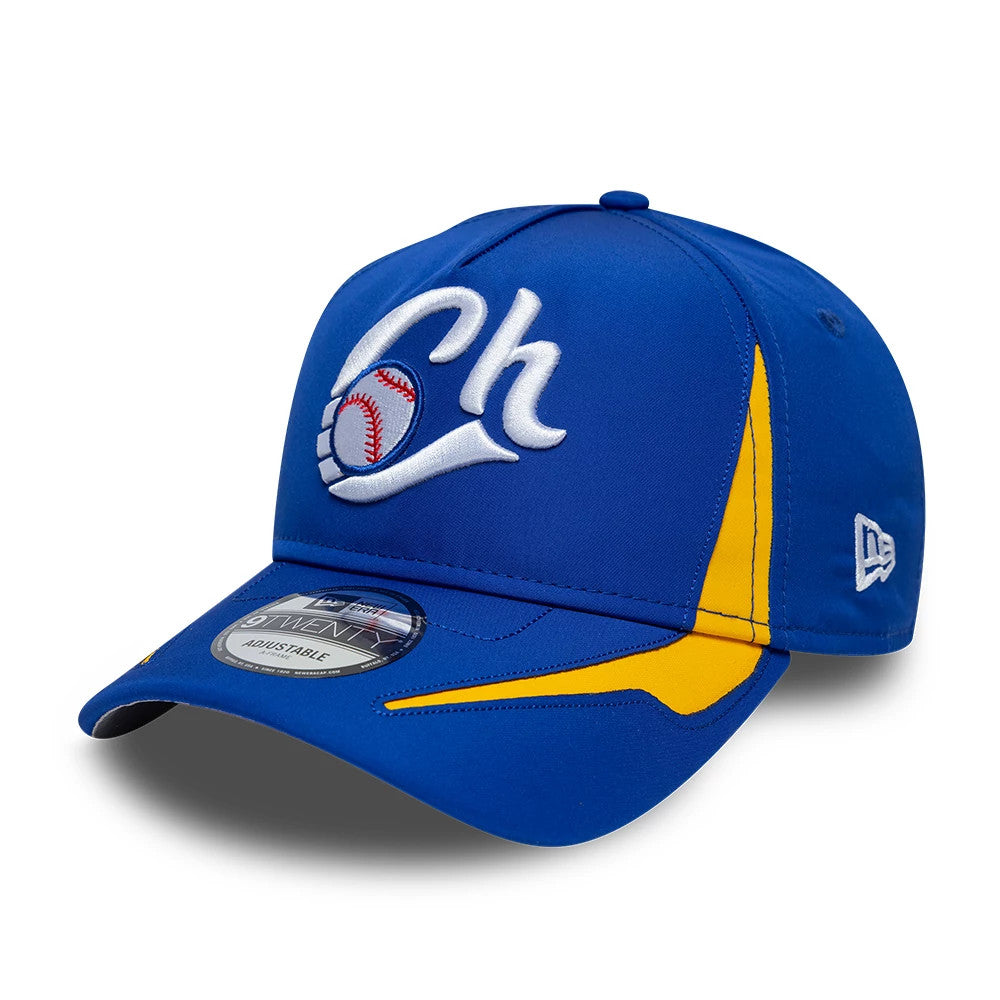 Pictured is this LMB Panel Charros De Jalisco 9TWENTY A-Frame cap in blue. 1