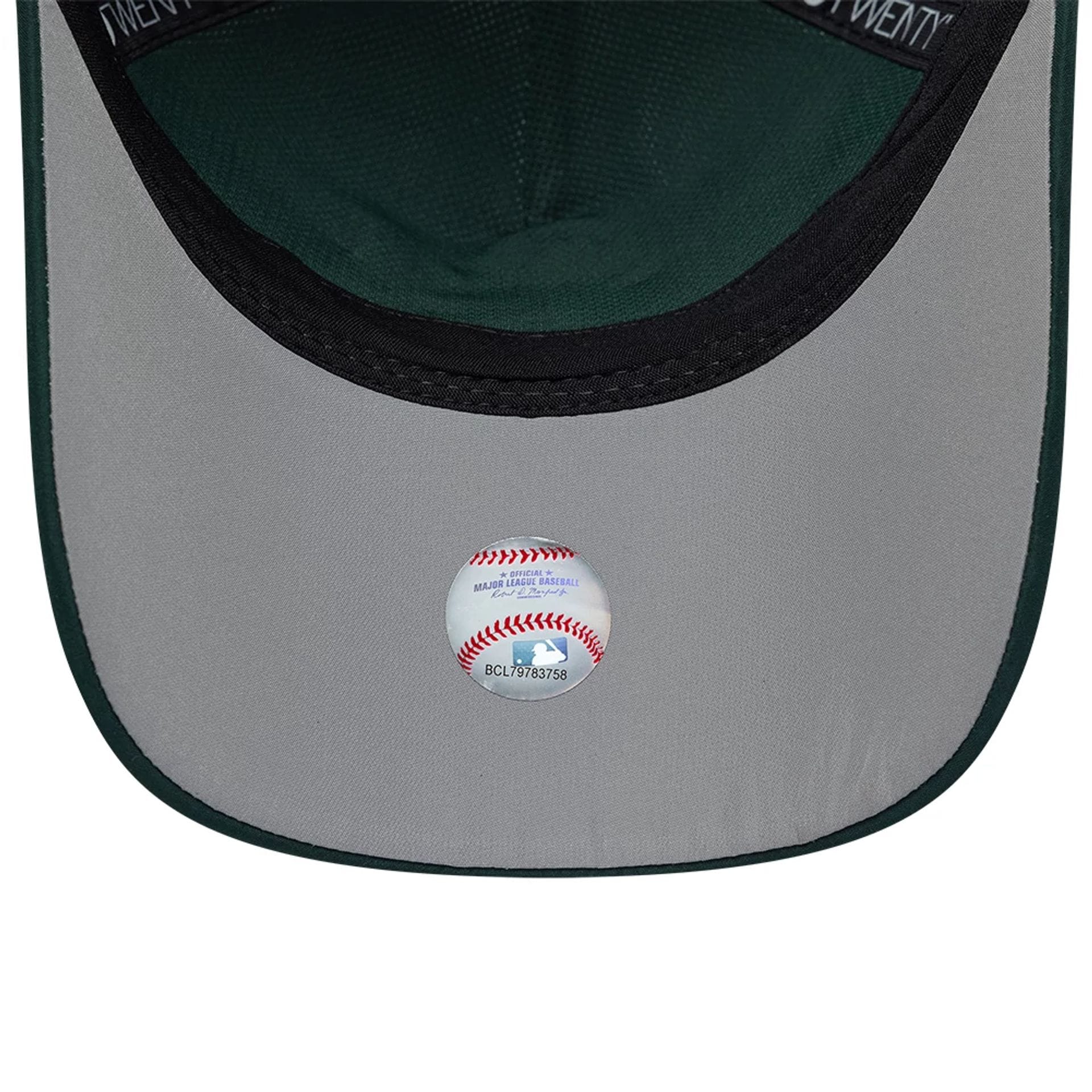 Pictured is this MLB Panel Athletics 9TWENTY A-Frame cap in dark green. 2