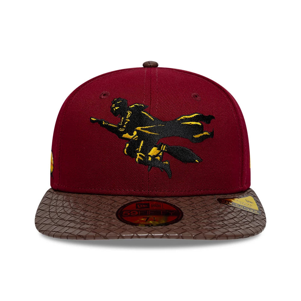 Pictured is this Harry Potter Quidditch 59FIFTY Fitted cap in dark red & brown. 4
