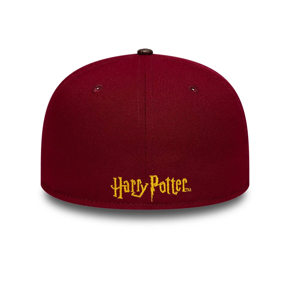 Pictured is this Harry Potter Quidditch 59FIFTY Fitted cap in dark red & brown. 3