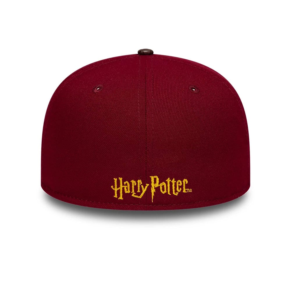 Pictured is this Harry Potter Quidditch 59FIFTY Fitted cap in dark red & brown. 3