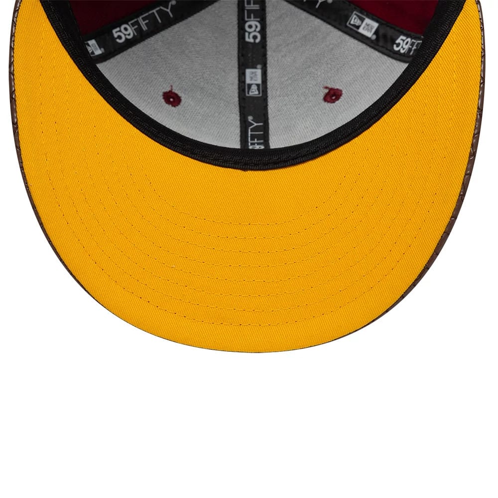 Pictured is this Harry Potter Quidditch 59FIFTY Fitted cap in dark red. 2