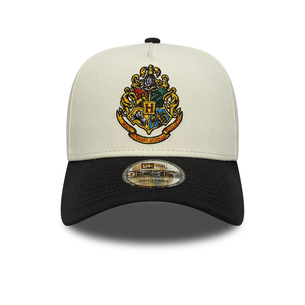 Pictured is this Harry Potter Hogwarts 9FORTY A-Frame cap in white and black. 3