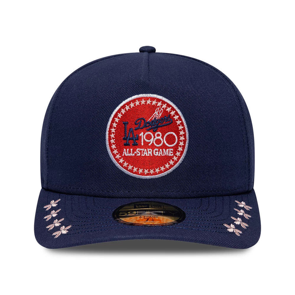 Pictured is this MLB All Star Game LA Dodgers 59FIFTY A-Frame Fitted cap in navy. 3