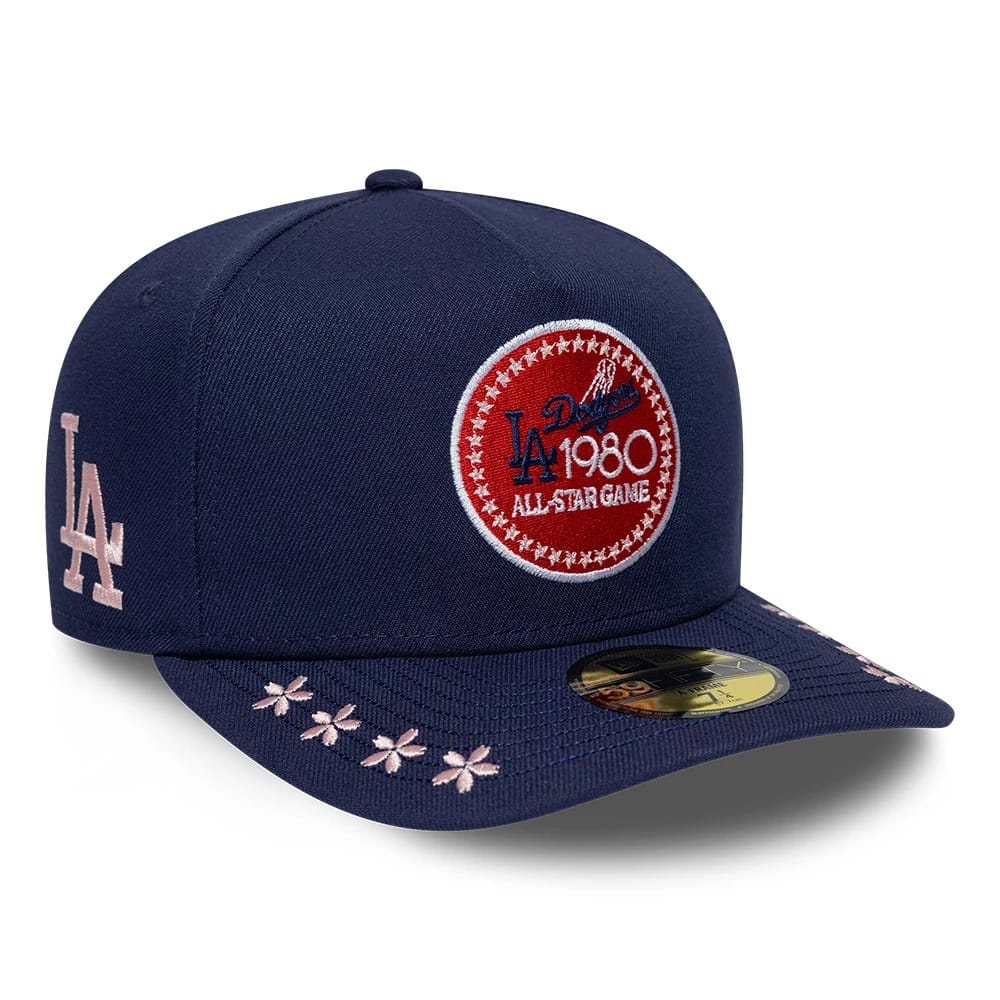 Pictured is this MLB All Star Game LA Dodgers 59FIFTY A-Frame Fitted cap in navy. 1