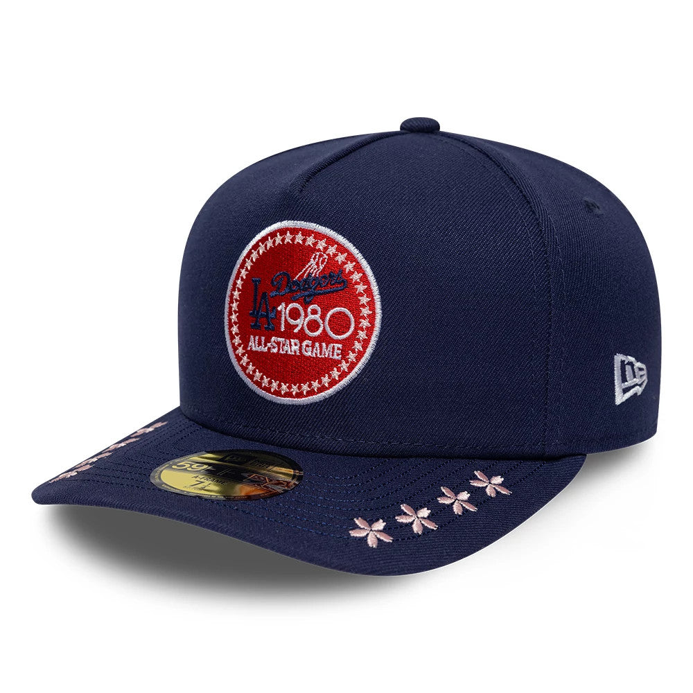 Pictured is this MLB All Star Game LA Dodgers 59FIFTY A-Frame Fitted cap in navy. 4