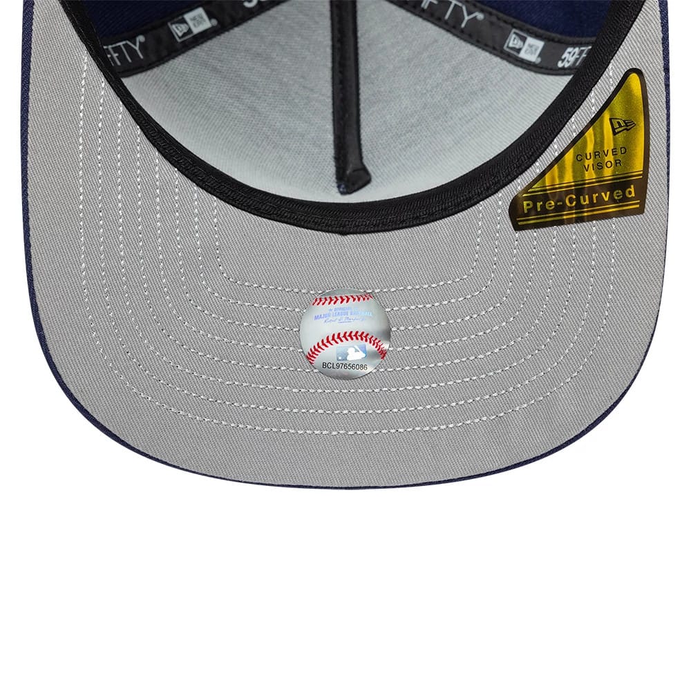 Pictured is this MLB All Star Game LA Dodgers 59FIFTY A-Frame Fitted cap in navy. 2