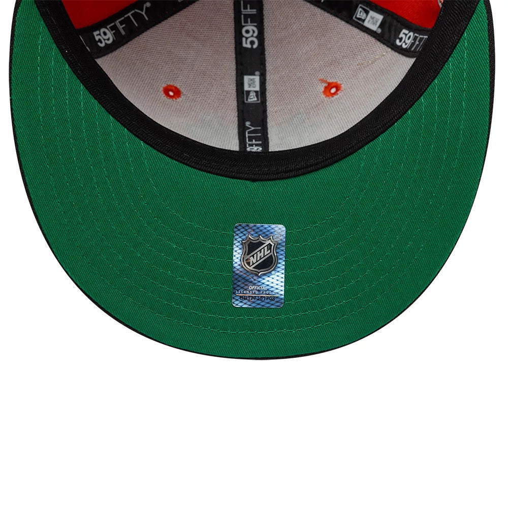 Pictured is this NHL Champions Anaheim Ducks 59FIFTY Fitted cap in orange. 2