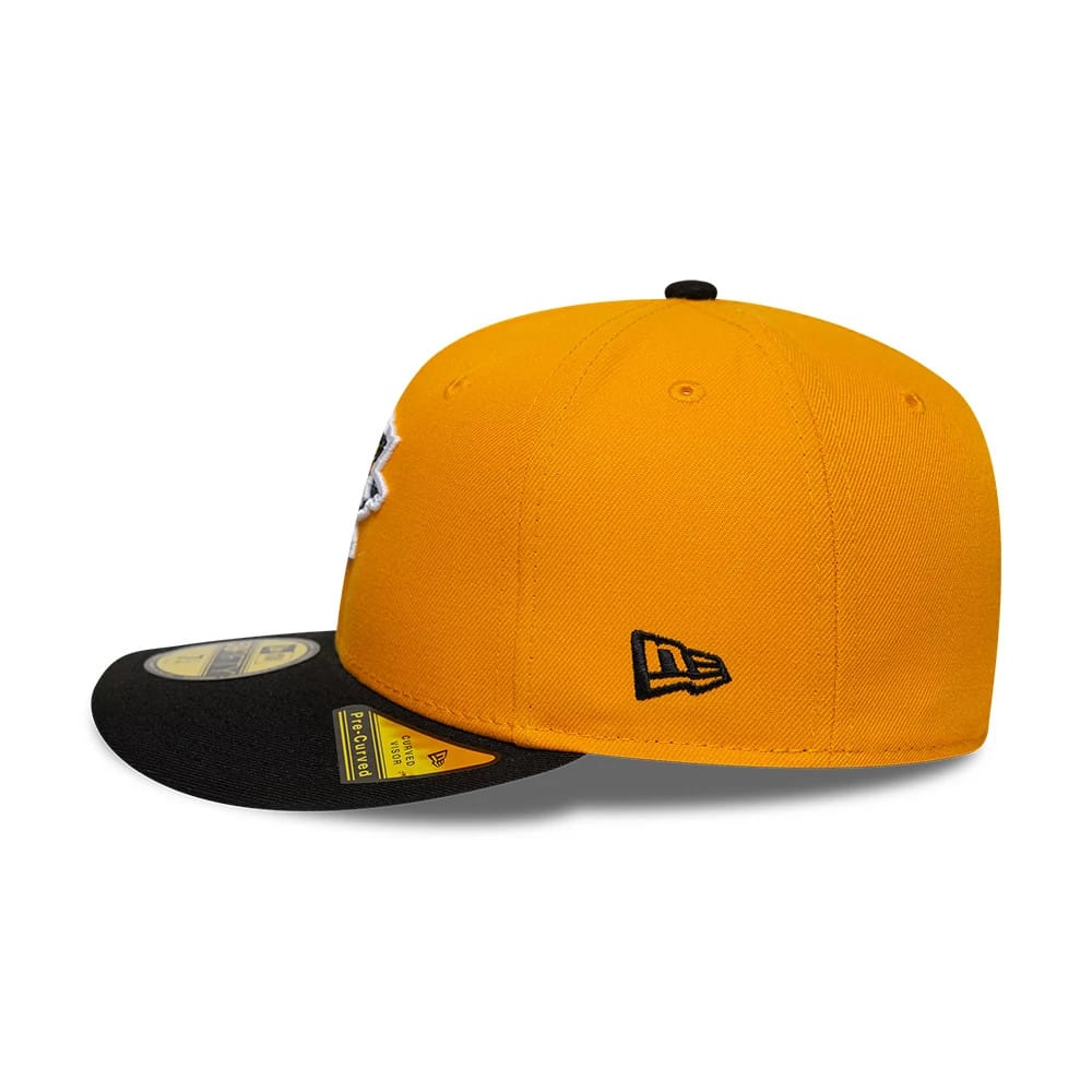 Pictured is this NHL Champions Pittsburgh Penguins 59FIFTY Fitted cap in yellow. 7