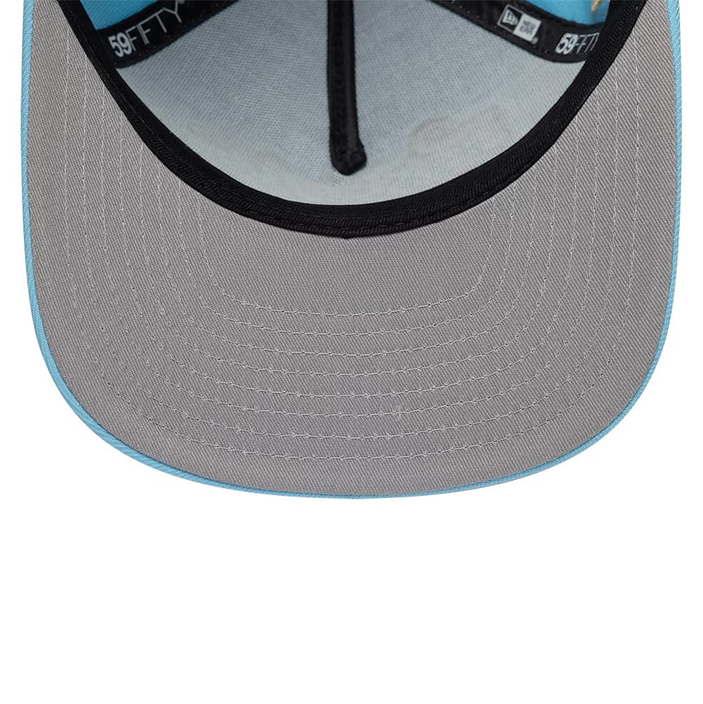 Pictured is this Rugrats Forever Young 59FIFTY A-Frame Fitted cap in pastel blue. 2