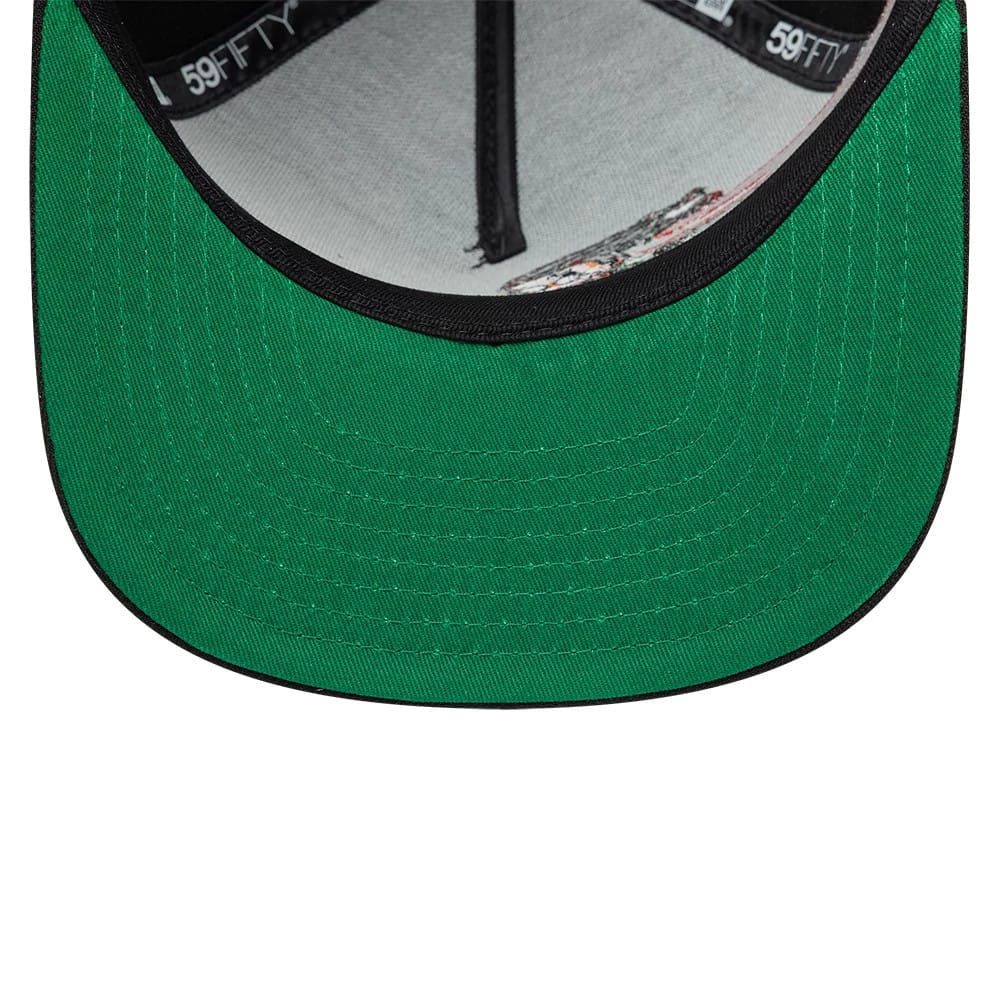 Pictured is this Rugrats Susie Carmichael 59FIFTY A-Frame Fitted cap in black. 2