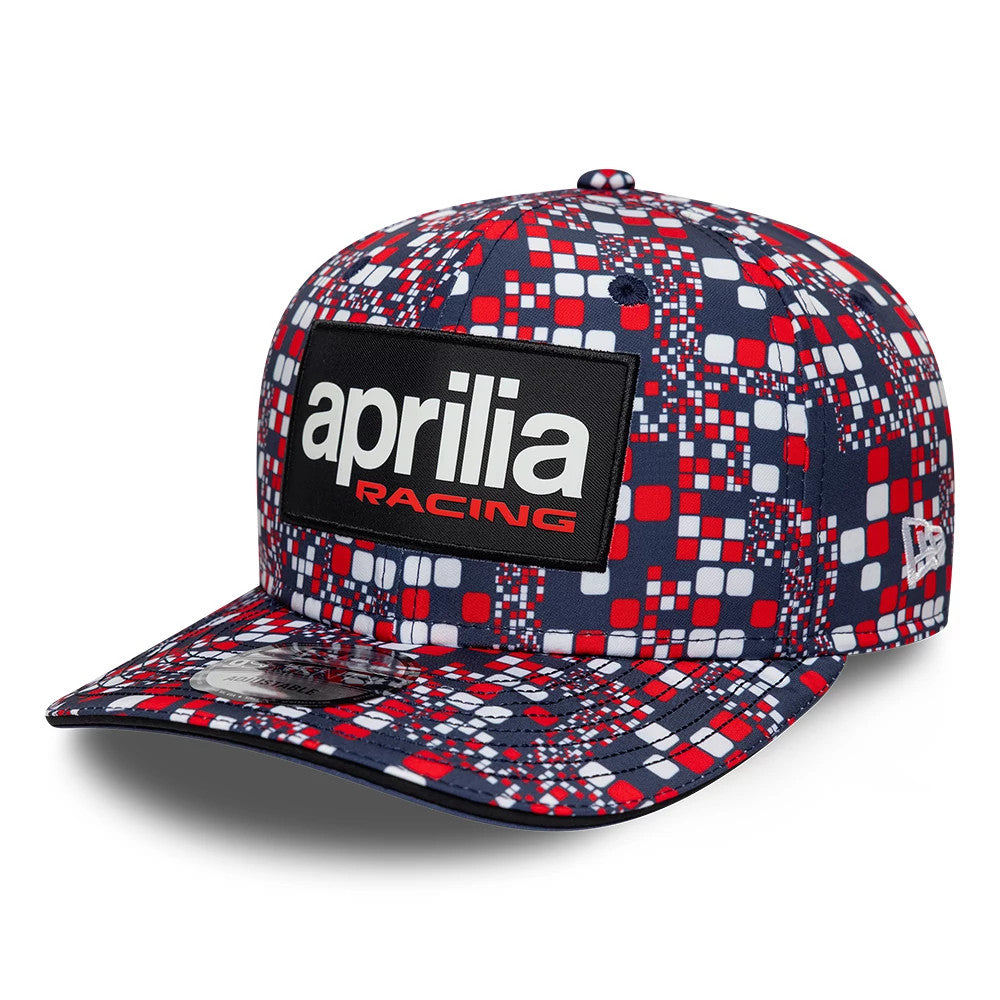 Pictured is this Aprilia Replica Silverstone Race Special 9SEVENTY Stretch Snap cap in blue. 1