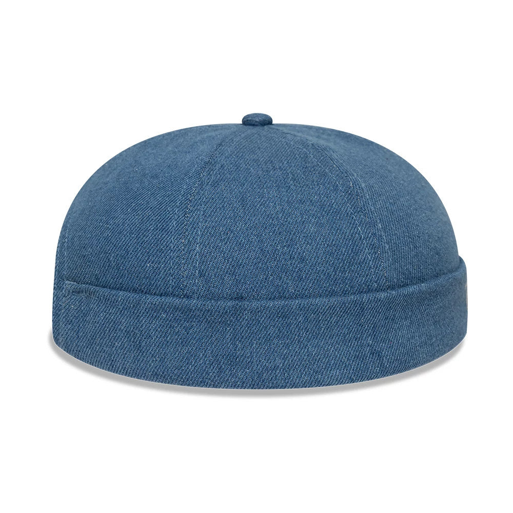 Pictured is this MLB Denim Skully New York Yankees Docker cap in pastel blue. 9