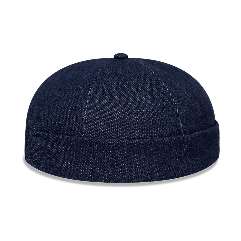 Pictured is this MLB Denim Skully New York Yankees Docker cap in navy. 11