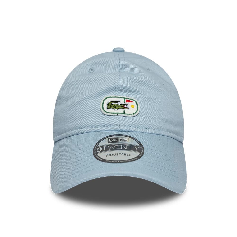 Pictured is this Lacoste X New Era 9TWENTY cap in pastel blue. 2