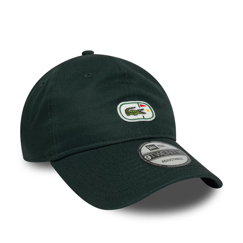 Pictured is this Lacoste X New Era 9TWENTY cap in dark green. 3