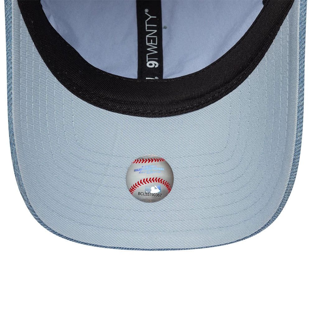 Pictured is this MLB Washed Denim New York Yankees 9TWENTY cap in pastel blue. 5