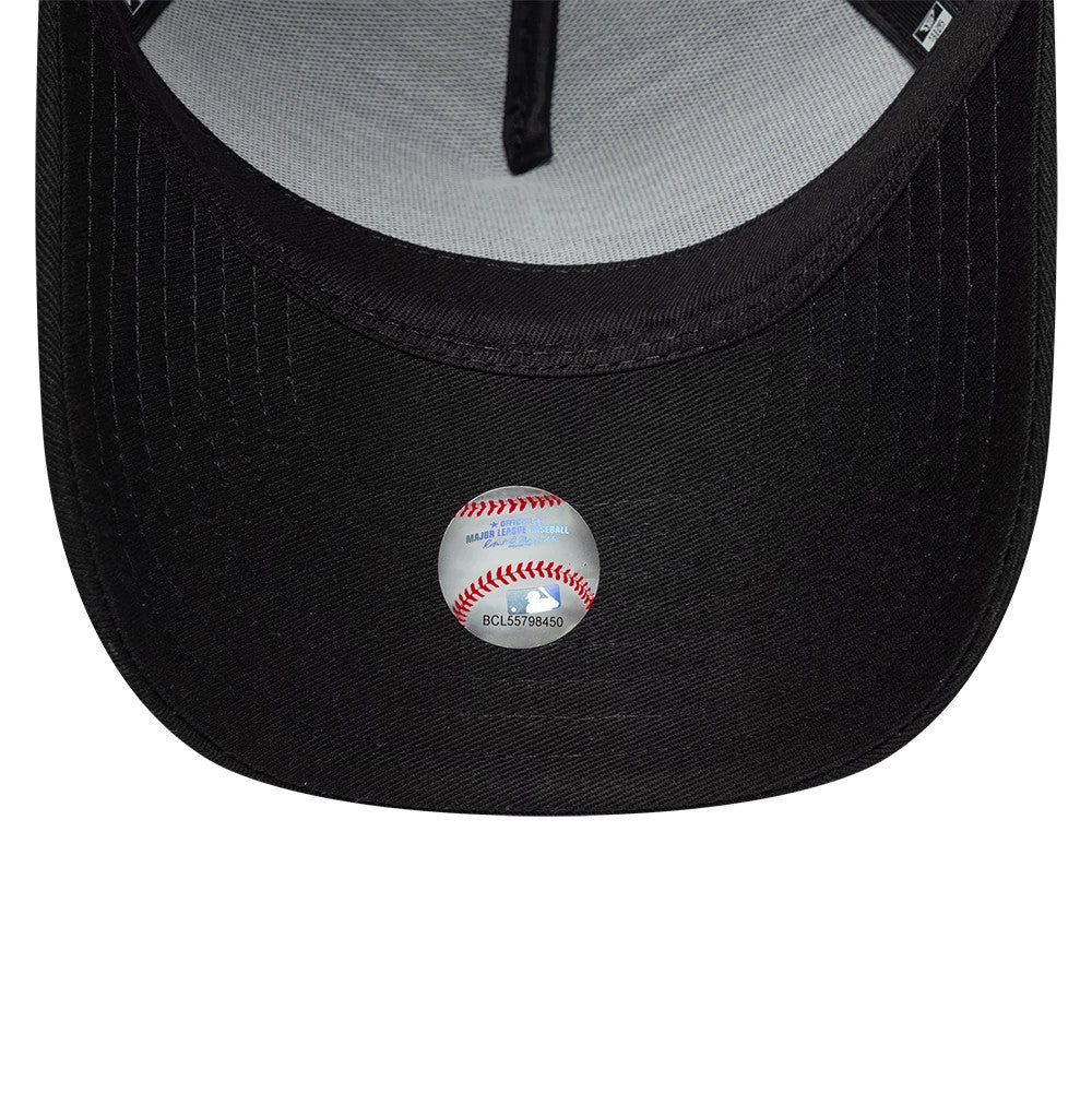 Pictured is this Youth New Era Rubber 9FORTY E-Frame cap in black. 5
