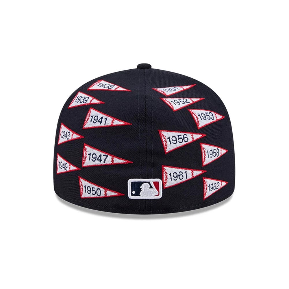 Pictured is this MLB X Spike Lee Flags New York Yankees 59FIFTY Fitted cap in navy. 7
