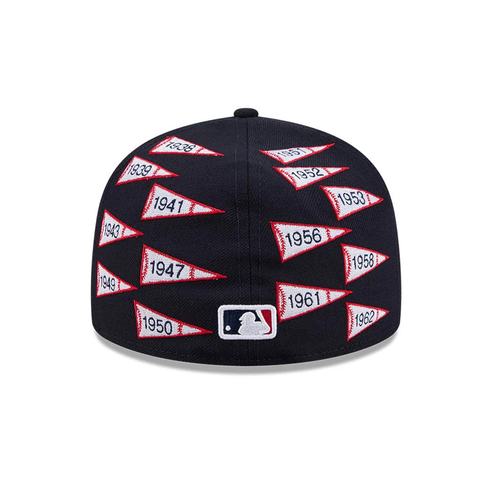 Pictured is this MLB X Spike Lee Flags New York Yankees 59FIFTY Fitted cap in navy. 7