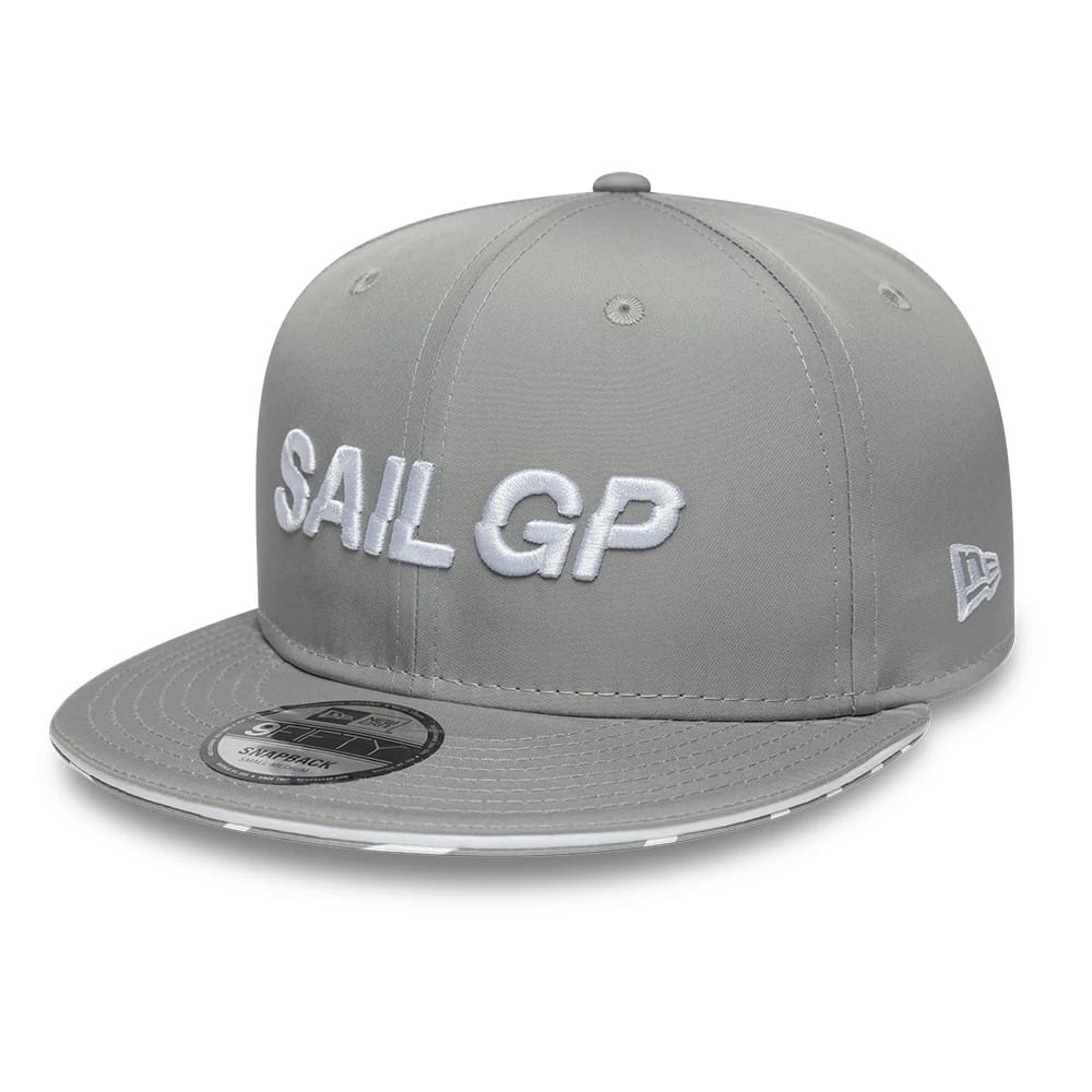 Pictured is this Limited Sail GP 9FIFTY Snapback cap in grey. 1