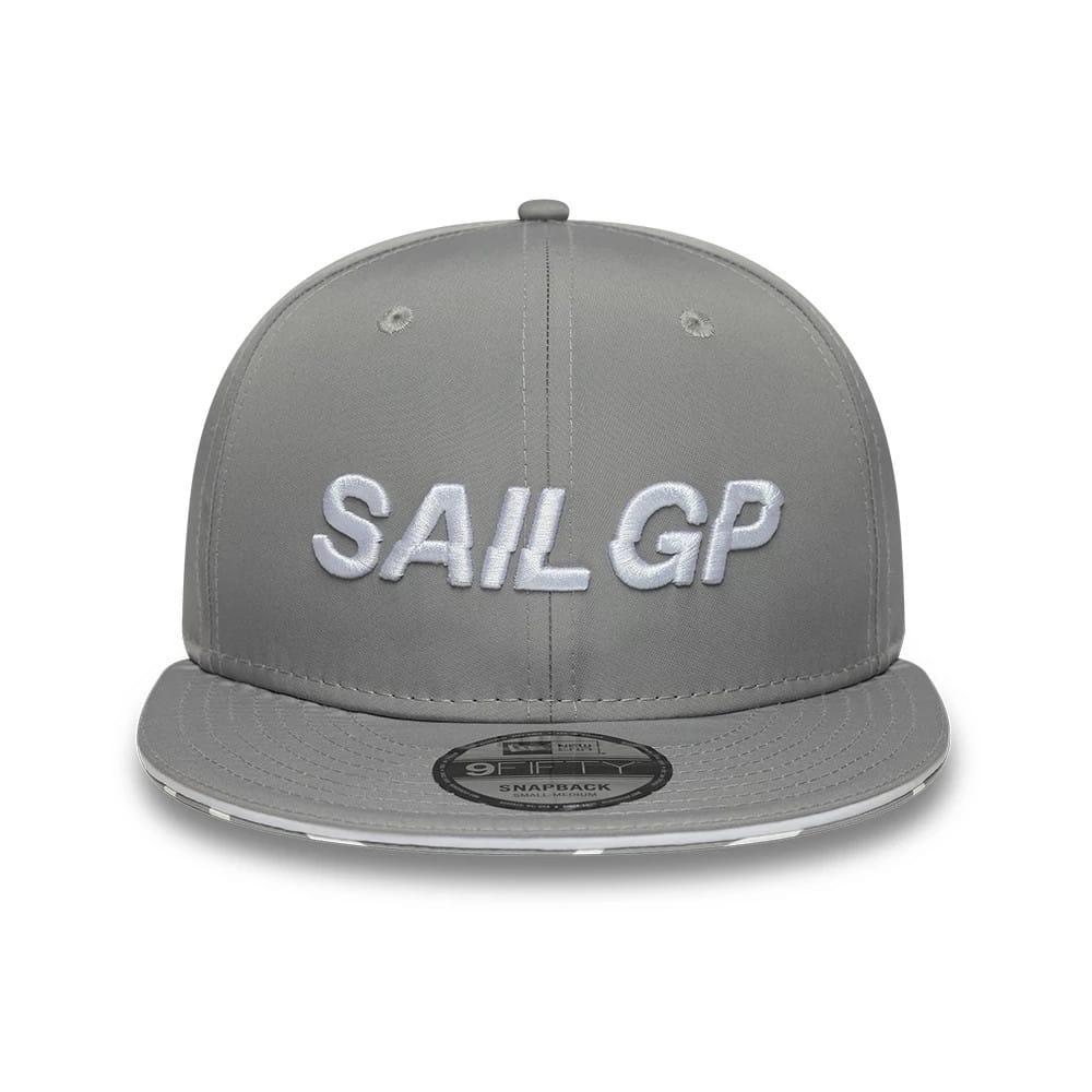 Pictured is this Limited Sail GP 9FIFTY Snapback cap in grey. 3