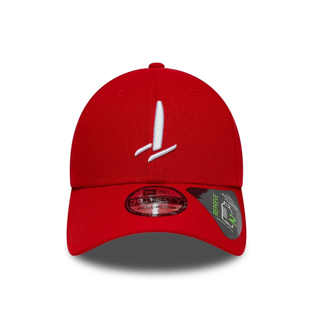 Pictured is this Catamaran Sail GP Repreve® 39THIRTY Stretch Fit cap in red. 2