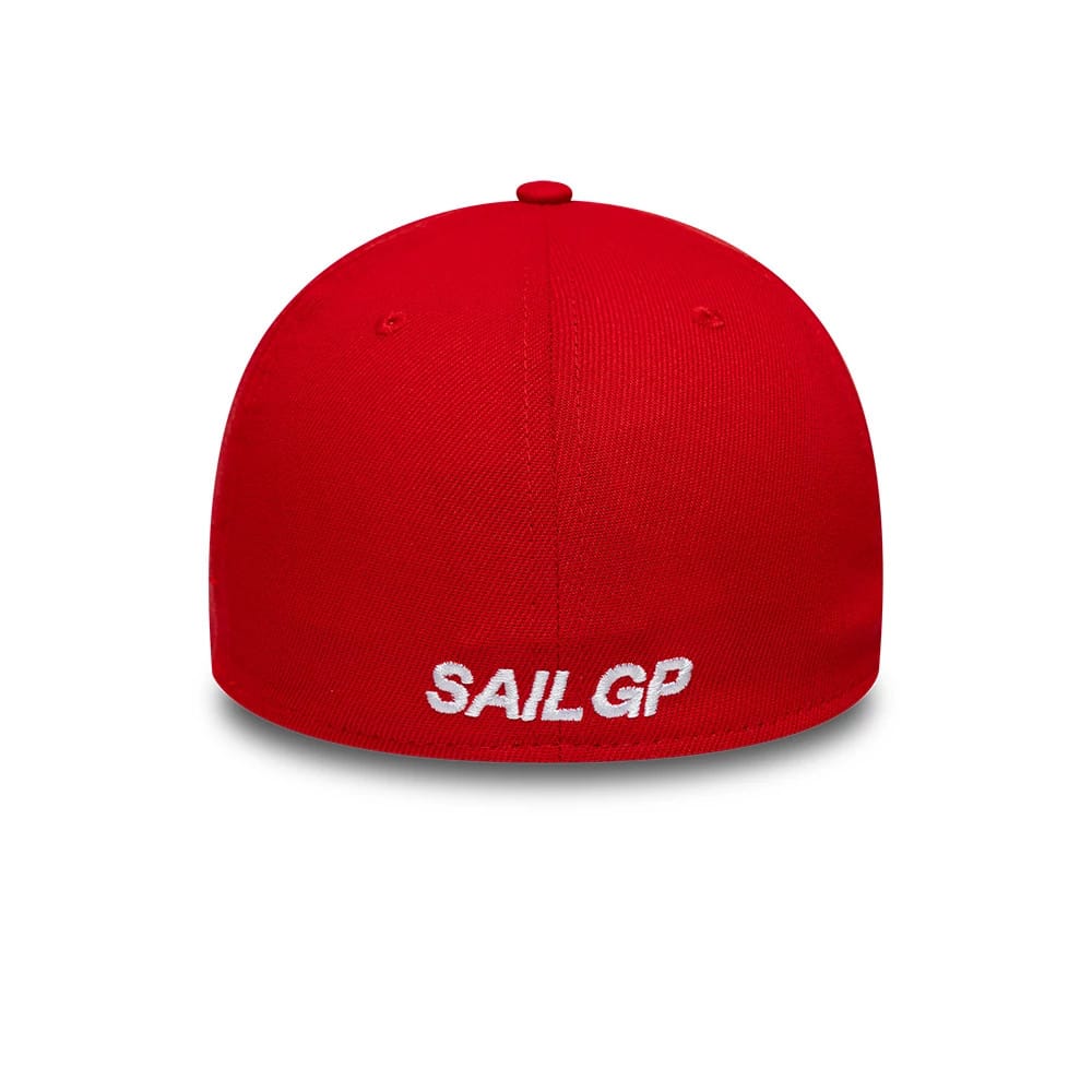 Pictured is this Catamaran Sail GP Repreve® 39THIRTY Stretch Fit cap in red. 4
