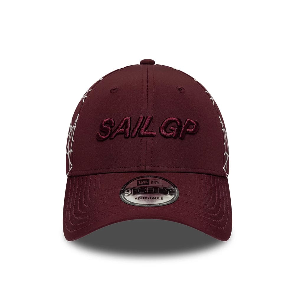 Pictured is this Dubai Abu Dhabi Air Event Sail GP 9FORTY cap in dark red. 2