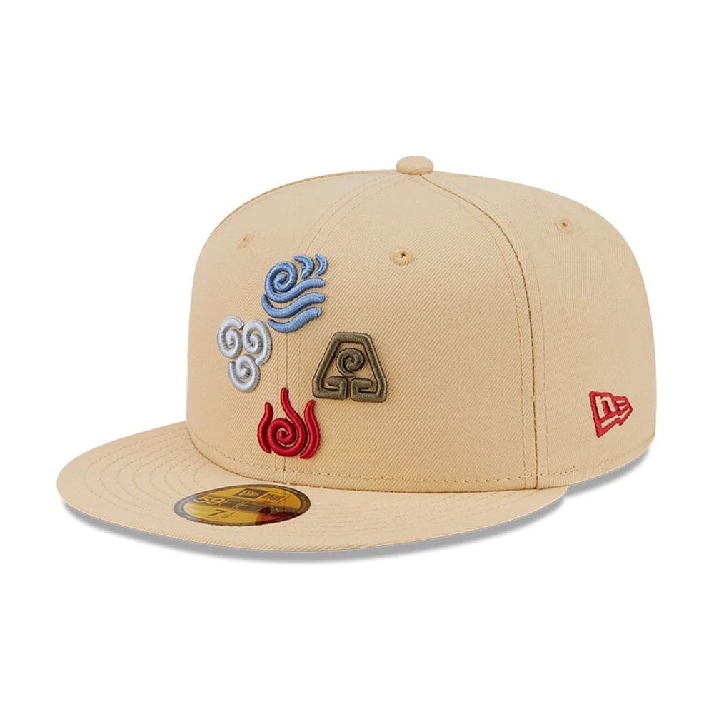 Pictured is this Elements Avatar 59FIFTY Fitted cap in light beige. 1