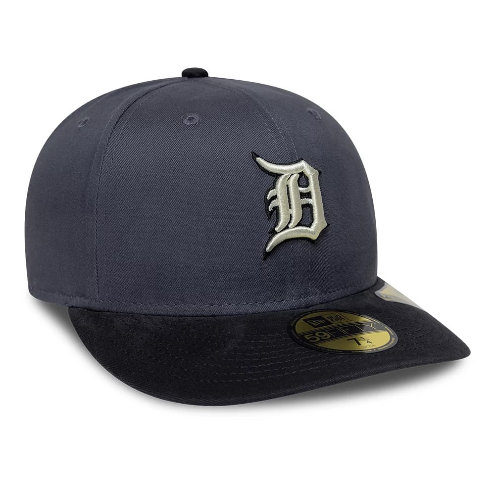 Pictured is this MLB Detroit Tigers 59FIFTY Fitted cap in dark grey. 4