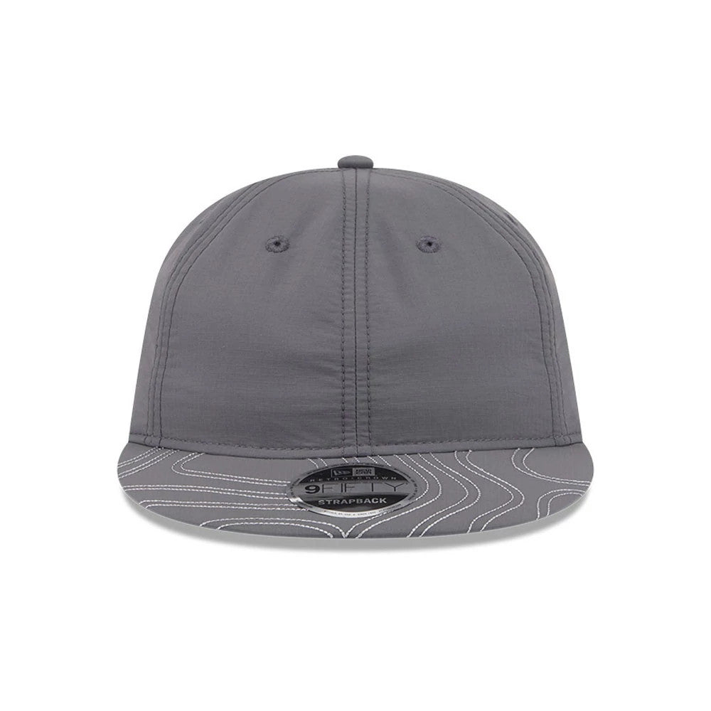 Pictured is this New Era Elevated Basics Retro Crown 9FIFTY cap in open grey. 3